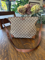 Gucci GG Supreme Monogram Abbey Crossbody Bag